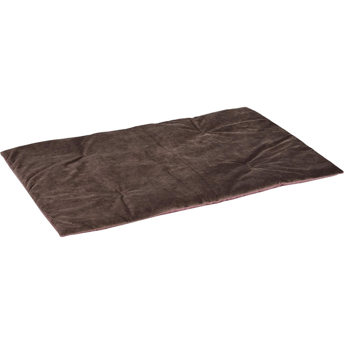 Крісло-лежанка для собак та котів Ferplast Charles, коричневе, з м'яким велюровим вкладишем, 68 x 47 x 25 см, стильна модель
