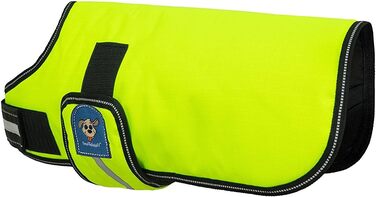 Жакуар для собак Knuffelwuff 13930-011, функціональний текстиль, світловідбиваючий, неоновий жовтий, 50 см