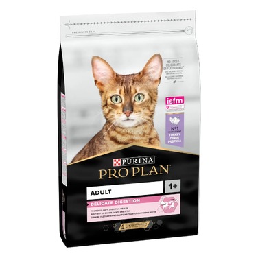 Корм для дорослих котів PRO PLAN Adult Delicate Digestion з індичкою, 10 кг
