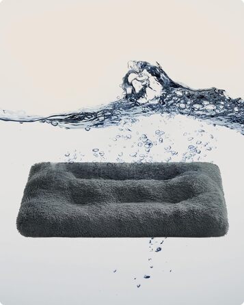 Ліжко для собак Feandrea, м'який килимок для собак, довгий плюш, 122 x 74 см, м'яка підкладка, можна прати, багатофункціональне, PGW204K01 (L 122 x B 74 x H 10 см, темно-сірий)