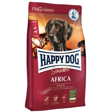 Корм для собак Happy Dog Sensible Africa зі страусом, 100% беззерновий, 12,5 кг