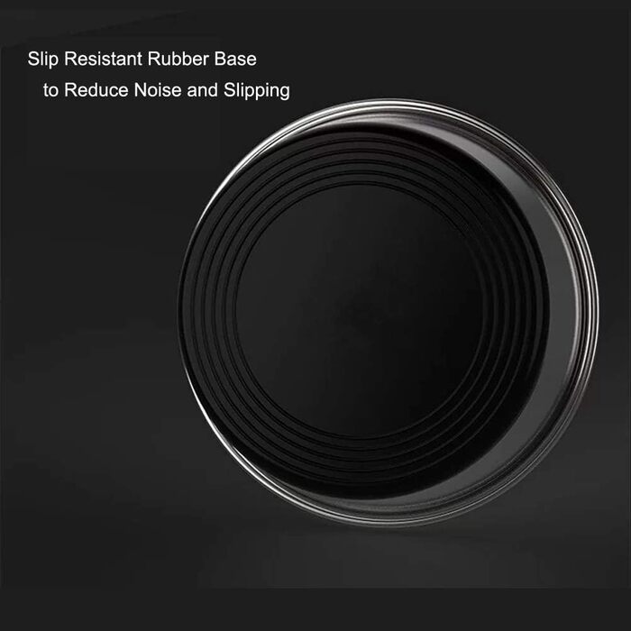 Миска для собак та котів Mery Home 2 шт. по 1750 мл, нержавіюча сталь, велика, з протиковзким дном, срізно-чорна