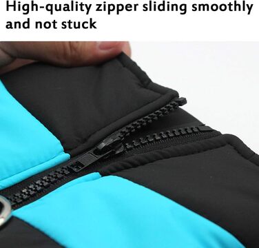 Водонепроникний зимовий пуховик для собак, теплий халат для маленьких та середніх собак, синій, розмір M