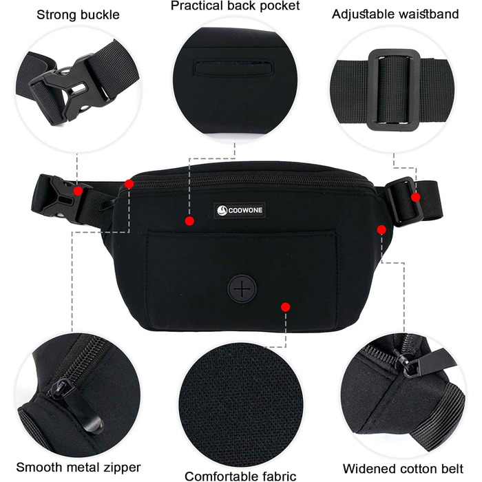 Сумка для собак, кишенька для ласощів з тримачем для відходів, регульований поясний ремінь, сумка на животі для жінок, чоловіків, проста у використанні для дресирування цуценят, подарунок для любителів собак, чорна