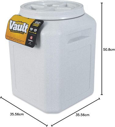 Контейнер для зберігання корму для собак Gamma2 Vittles Vault, до 22,7 кг, гранітний пластик