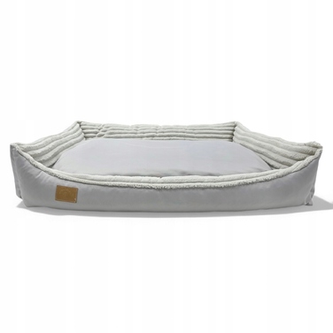 Плюшевий диван для собак Odol, сірий, 120 см x 80 см