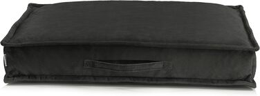 Килимок для собак Sesto Senso Premium, прямокутний, 100x70 см, Memory Foam, знімний чохол, сірий (M, Model 3 - Graphit)