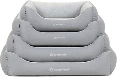 Килимок для собак Doctor Bark, плюшевий та м'який, середній, 86x65 см, сірий, Made in Germany