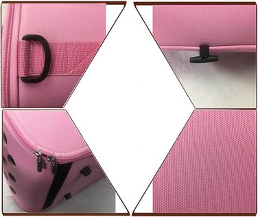 Транспортна сумка для тварин Chaies Weiche Katzen Tragetasche - рожева, для котів та цуценят, для подорожей та повсякденного використання