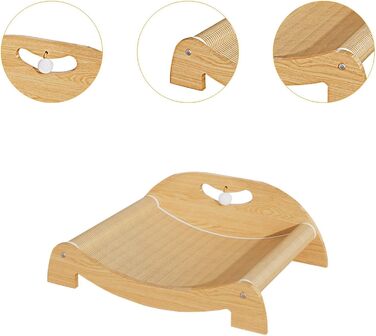 Кігтеточка для котів перfk, лежанка з картону та сизалю, іграшка-м'ячик, для середніх котів