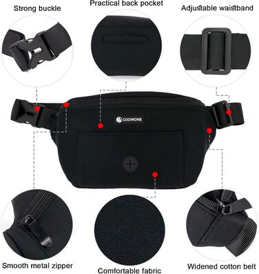 Сумка для собак, кишенька для ласощів з тримачем для відходів, регульований поясний ремінь, сумка на животі для жінок, чоловіків, проста у використанні для дресирування цуценят, подарунок для любителів собак, чорна