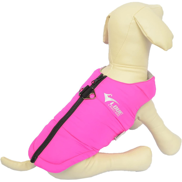 Зимова куртка для собак, водонепроникна, вітронепроникна, тепла флісова куртка з блискавкою для малих, середніх та великих собак, зелена, розмір L