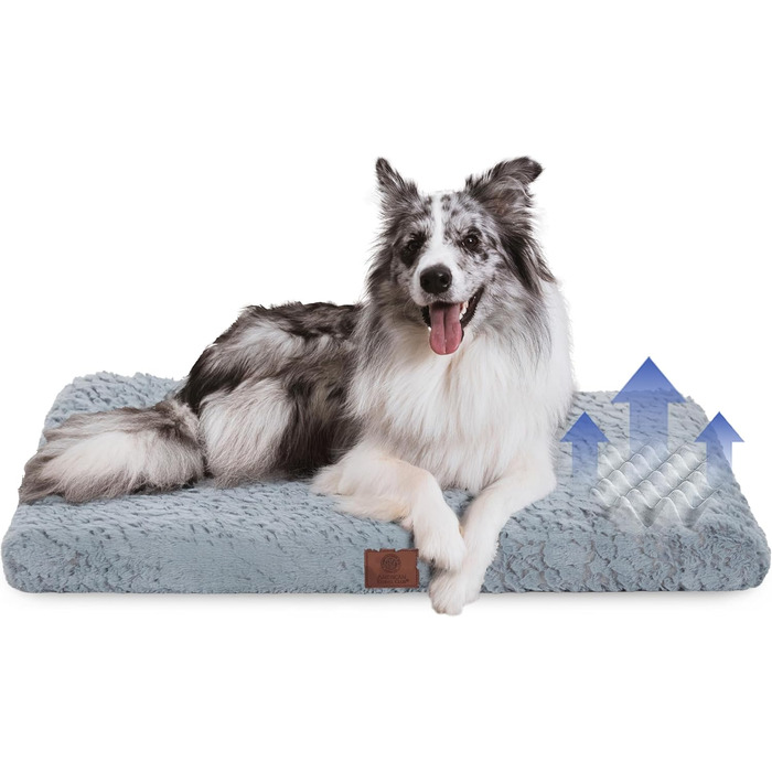Ортопедичний килимок для собак American Kennel Club з Memory Foam, 91.4 x 58.4 см (Сірий)