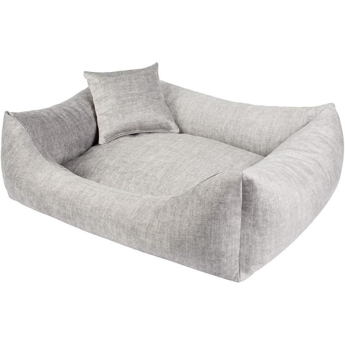 Софа для собак Vogue L 100x80 см, сіра, 5 розмірів, 5 кольорів, лежак, подушка, диван, корзина для собак