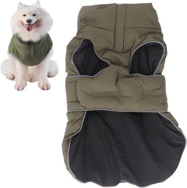 Водонепроникний зимовий одяг для собак: тепла куртка та жилет для великих собак (L)