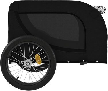 Ферштайнт Причіп для велосипеда, переноска для собак, чорний. Причіп для велосипеда, вантажний причіп, транспортний причіп. Максимальне навантаження 45 кг, матеріал: Оксфордська тканина та метал. Розміри: 136 x 69 x 73.5 см.