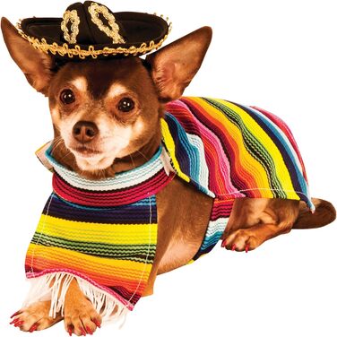 Костюм для собак Рубіс: мексиканський сарапе, розмір S, для Хелловін