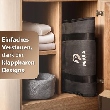 Транспортна сумка для котів та собак Petula Katzentasche & Hundetasche, чорна, до 13 кг