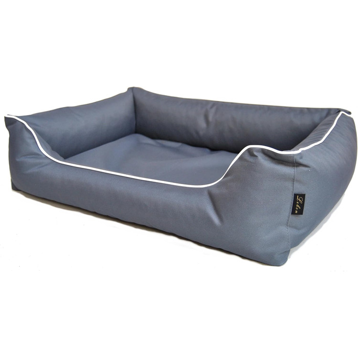 Лебон - лежанка для собак Паула, сірий, розмір L, водонепроникна, міцна, зроблено в ЄС