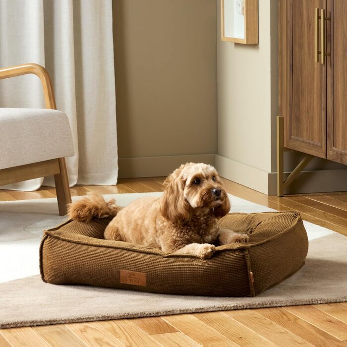 Крізьове ліжко для домашніх тварин Town & Country Luxe CuddleTown, розмір M, 68x57x17 см, кремовий колір