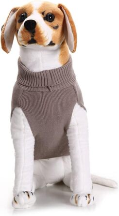 Теплий одяг для собак Angoiy Strickpuover - зимовий костюм для собак, зручний, великий розмір (Mx3pcs, сірий)