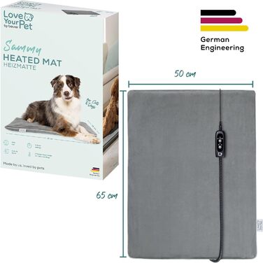 Електричне лежанка Beurer Kira для собак та котів, 65x50 см. З таймером, кучельна, водонепроникна, миється при 30°C