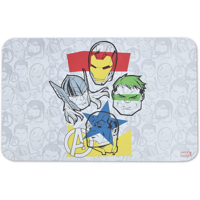 Набір для годування собак Marvel Avengers: Силіконовий килимок з неслизькою основою | Захист від протікання