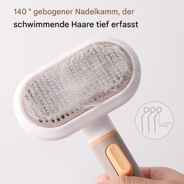 Щітка для собак та котів для догляду за шерстю - 3-головний гребінець для видалення шерсті | для короткої та довгої шерсті, підшерстка, дому, квартири, офісу