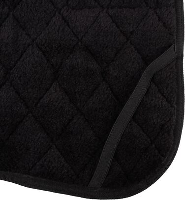 Зимовий теплий нашийник для собак Flamingo Jaffa чорного кольору, 55 см, з флісовою підкладкою, водовідштовхувальний, з клямками, для повірця, високий комір, XL