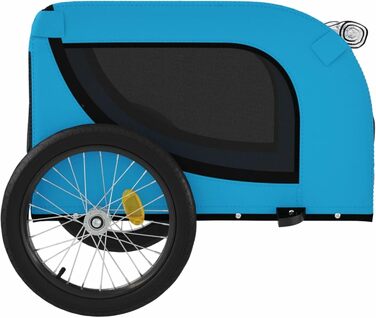 Фаркоп для велосипеда Gecheer, перевезення собак, вантажопідйомність 45 кг, чорний оксфордський матеріал, блакитний