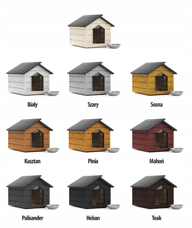 Будник для собак DogHouse, дерево, зовнішні розміри: 80 см x 64 см x 61 см