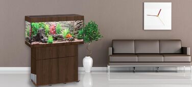 3D фон для акваріума Lesbos, коричневий, 146x54 см, двосекційний – декор і задня стінка для акваріума 150x60 см, аксесуари для великих акваріумів