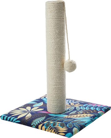 Драбина для котів Croci з картону, закрита коробка з двошаровою поверхнею для дряпання, 42x35x50 см, 1 шт. (Колір: Листя)