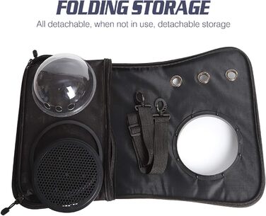 Транспортна переноска для котів та собак PETCUTE - м'яка, складана, сіра, 40x25x25 см