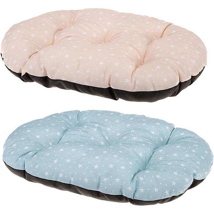 Крісло-лежанка для собак та котів Ferplast SOFA 'CUSHION' з 8 подушками, коричневе, 85x62x28,5 см