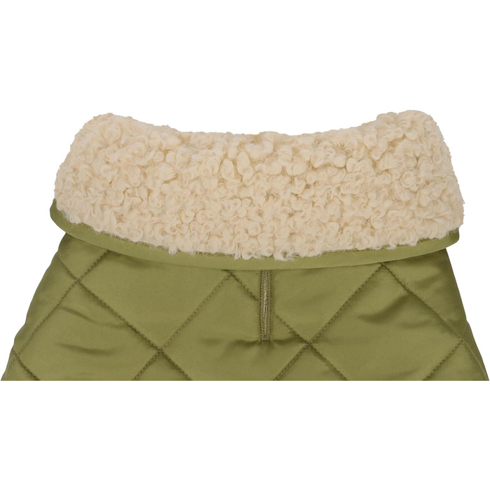 Зимовий теплий одяг для собак Flamingo Bonnie – зелений, розмір 40, преміум-якість, водонепроникний, з плюшевою підкладкою