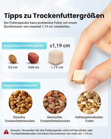 Автоматичний годівниця для котів з Wi-Fi та таймером, 6 л / 25 чашок, 3 миски, 3 пакети силікагелю, система проти застрягання, 2.4G Wi-Fi, запис голосу 10 секунд, чорний