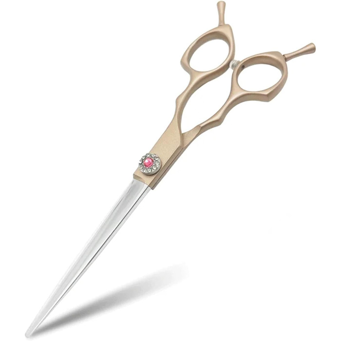 Набір професійних ножиць для грумінгу собак: прямі, вигнуті, розріджуючі (40%-50%)