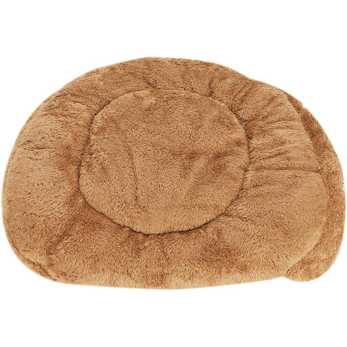 Зручна лежанка-будиночок для собак та котів ITODA, теплий та м'який лежак для дому, підходить для цуценят та дорослих тварин (Колір: Коричневий)