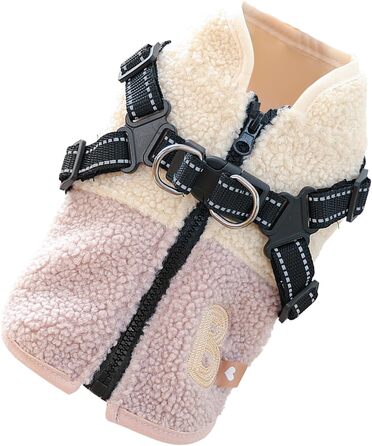 Тепла жилетка для собак з флісовою підкладкою, з отвором для шлейки. Ідеально для прогулянок та активного відпочинку восени. Підходить для маленьких та середніх порід. Кольори: зелено-білий, рожево-білий.