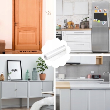 Захисна плівка-накладка для диванів та крісел від кігтів кота, самоклеючий рулон-дряпалка 5м x 30см