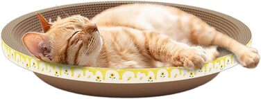 Круглі картонні іграшки-кігтеточки для котів, ліжечко-чаша, картонні когтеточки для кошенят, середніх котів