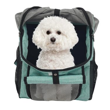 Корзина для велосипеда для собак, блакитна. Складана, з ременями безпеки, для перевезення тварин до 7,5 кг, з двома кишенями.