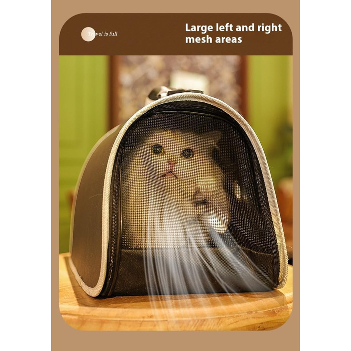 Рюкзак для собак Bis, сумка для маленьких собак та котів, переноска для подорожей, сумка на плече, дихаючі ремені для цуценят та кошенят (фіолетовий)