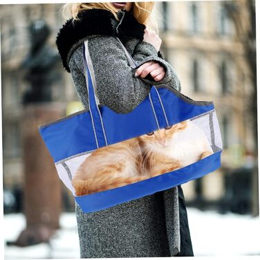 Транспортна сумка для котів POPETPOP з підставою для підвішування та сумкою-холодильником, містка для кошенят, нейлонова сумка для перевезення тварин