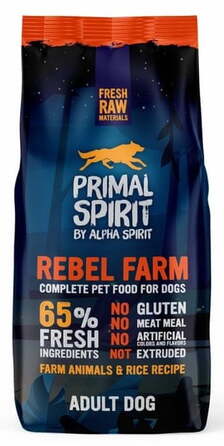 Сухий корм для собак Primal Spirit Rebel Farm Karma 65% м'яса, 12 кг