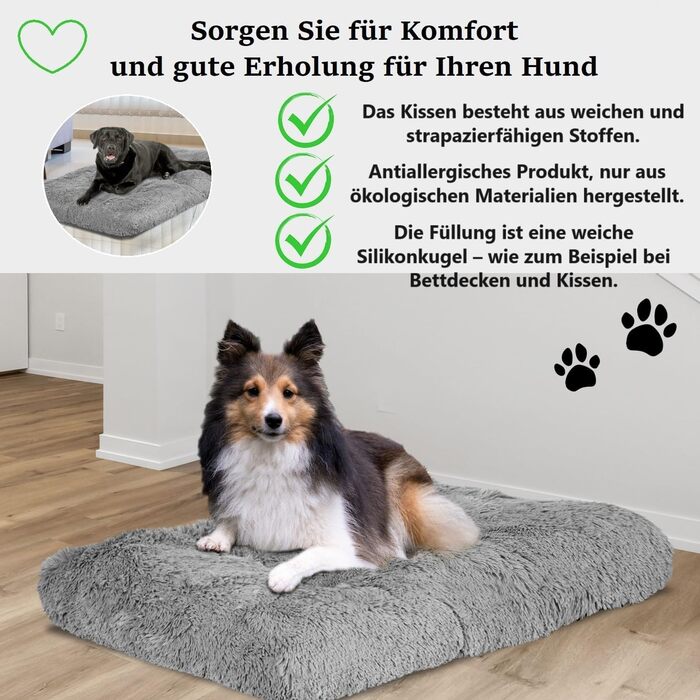 Крісло-ліжко для собак середніх порід King Dog, 80x60 см, сіре. М'яке, комфортне, з антиковзною підкладкою.