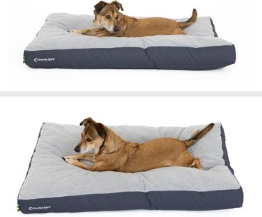 М'яке ліжко для собак середніх порід GreenLabel - зручне та миюче, 88x60 см, кобальтово-синій колір