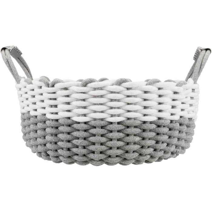 Корзина для тварин Trixie Nabou, плетена, діаметр 45 см, сіра/біла