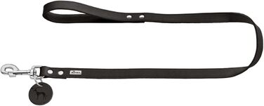 Повідок для собак HUNTER, шкіряний, міцний, зручна ручка, 2.0x100 см, чорний
